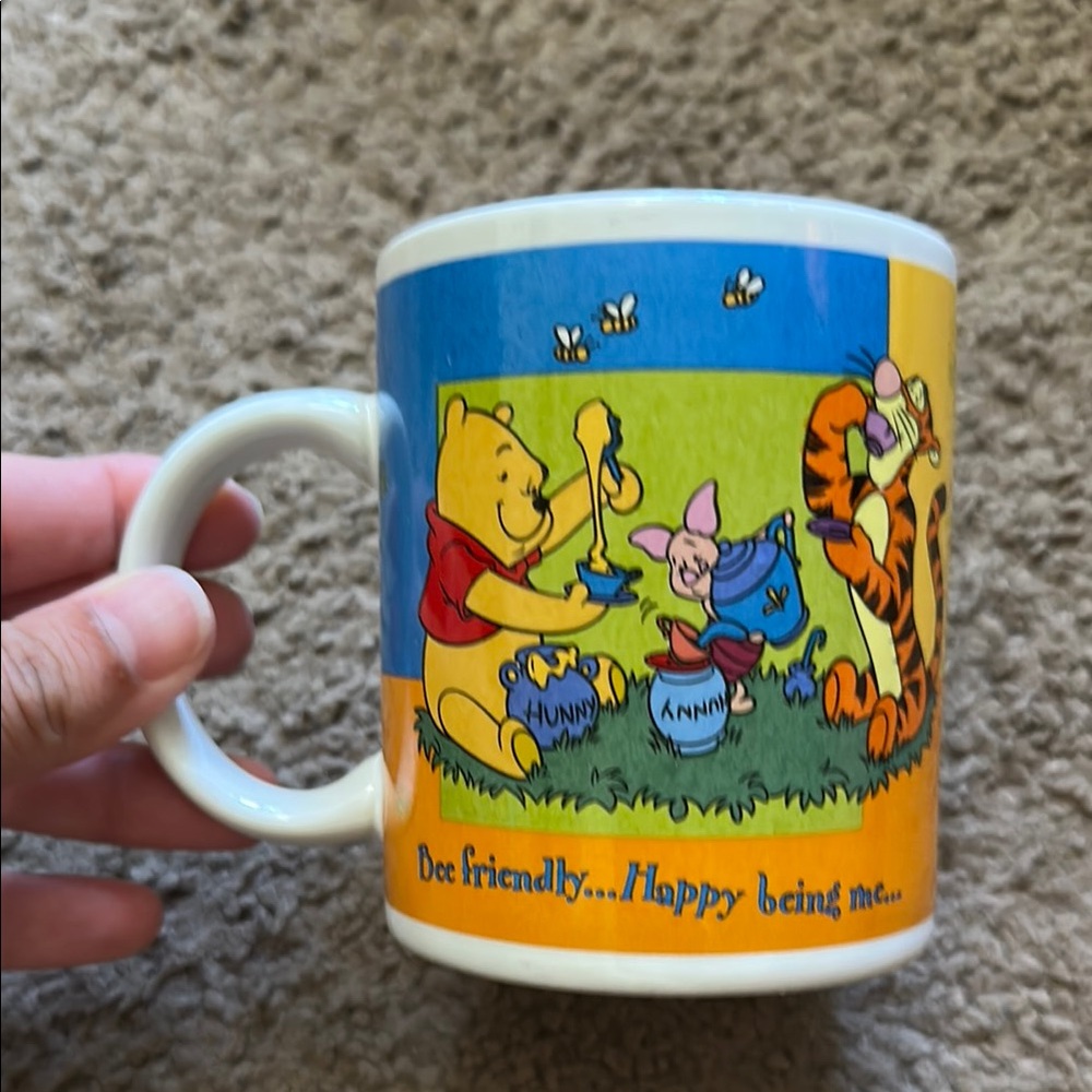 Vintage Winnie the Pooh Mug with Tigger and Piglet